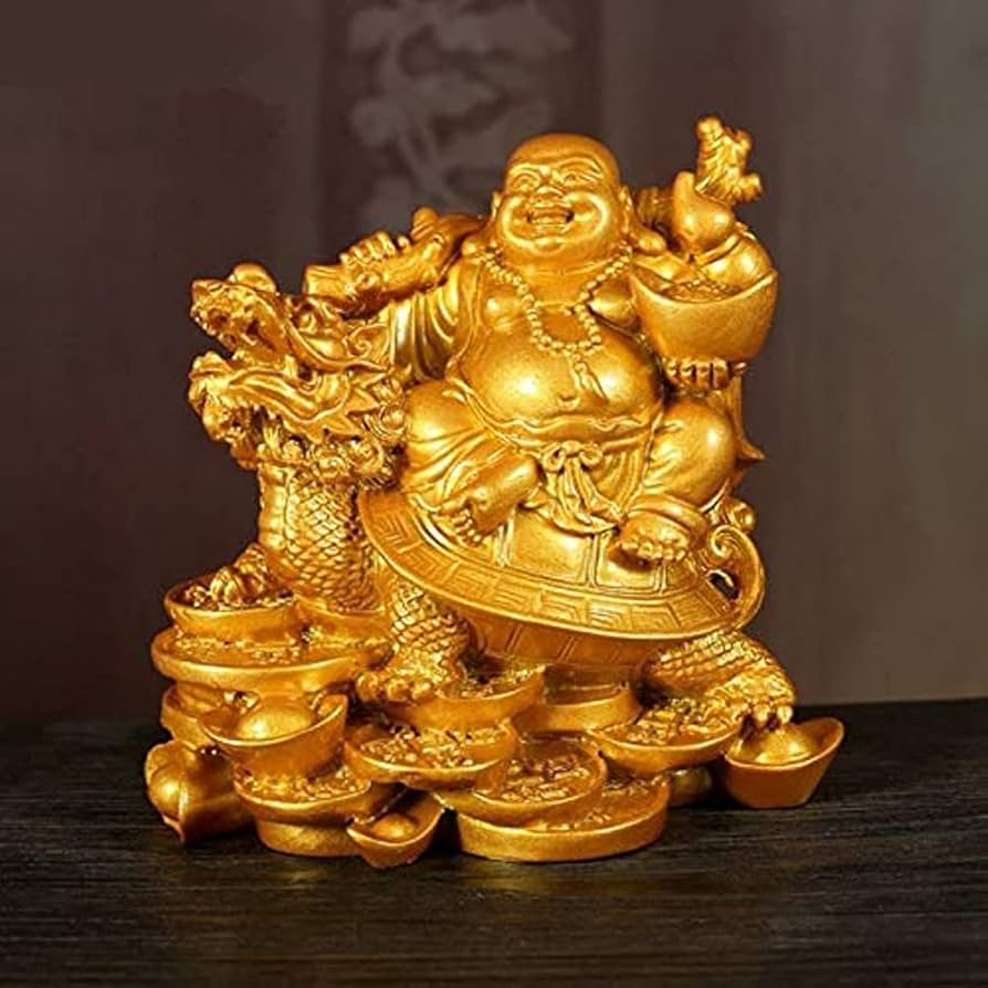 Amazon.co.jp: 布袋さん 置物 七福神 オブジェ インテリア 龍亀